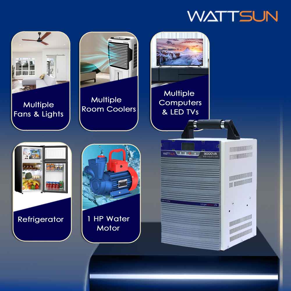   3KVA UPS Portable Inverter with Inbuilt 2688wh lithium Battery  Maximum AC Output 3000VA ,UPS-3000W